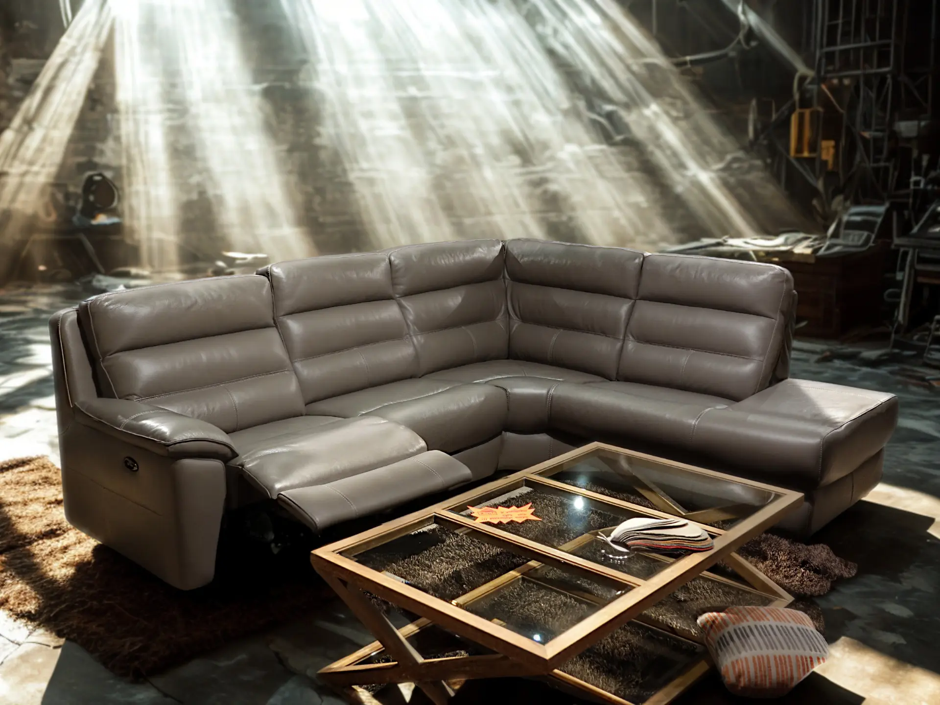 canapé-relax-en-cuir-gris-jean