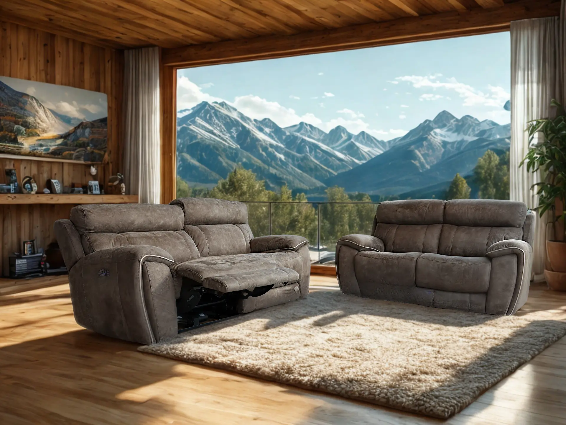 Salon-3+2-relax-en-tissu- DOUGLAS-
