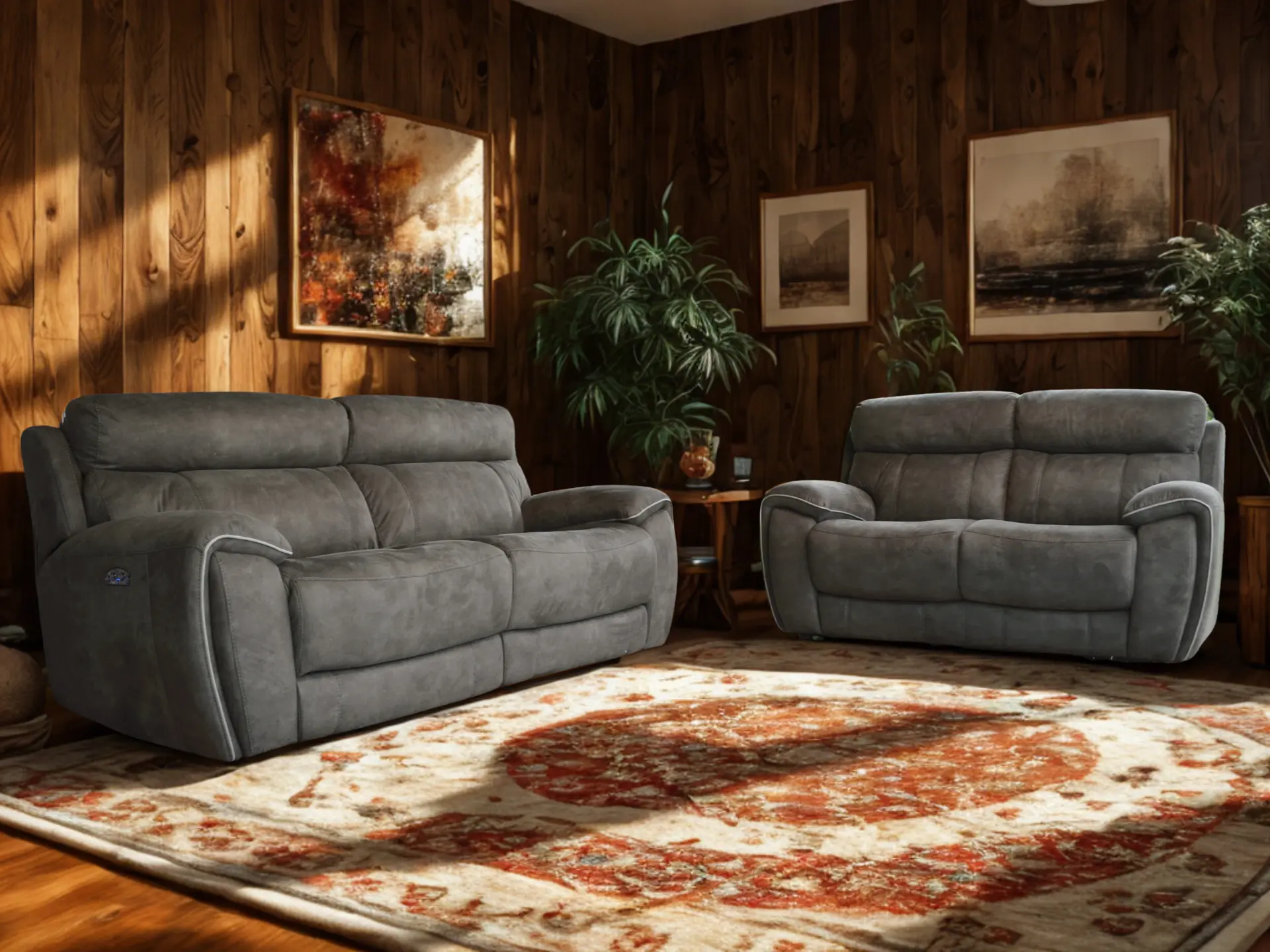 Salon-3+2-relax-en-tissu- DOUGLAS-