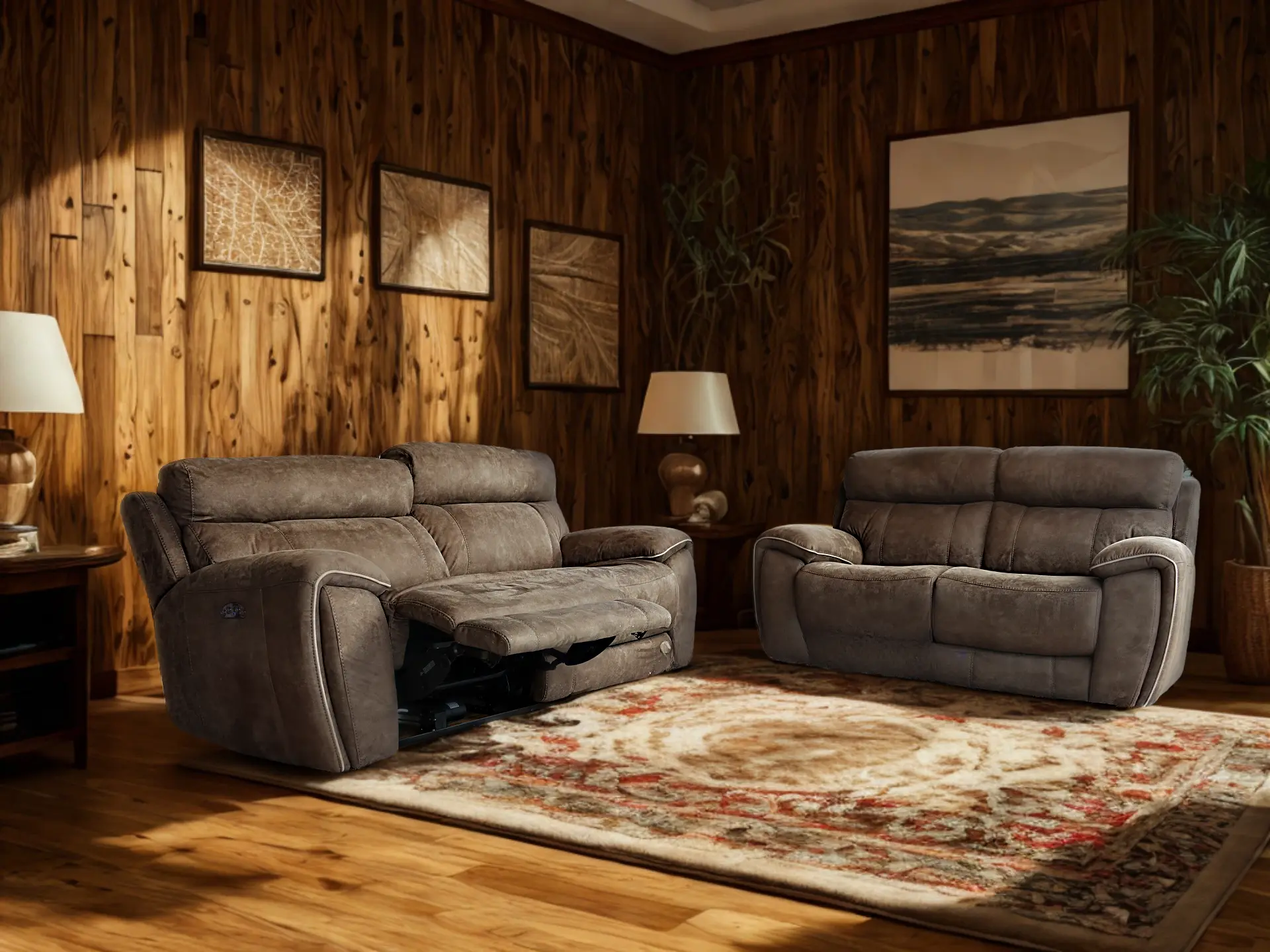 Salon-3+2-relax-en-tissu- DOUGLAS-