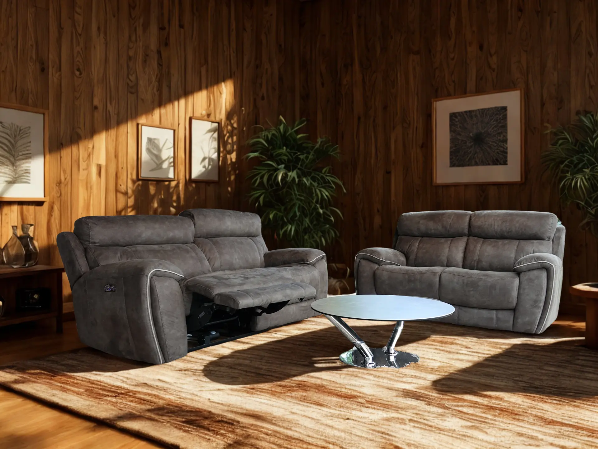 Salon-3+2-relax-en-tissu- DOUGLAS-