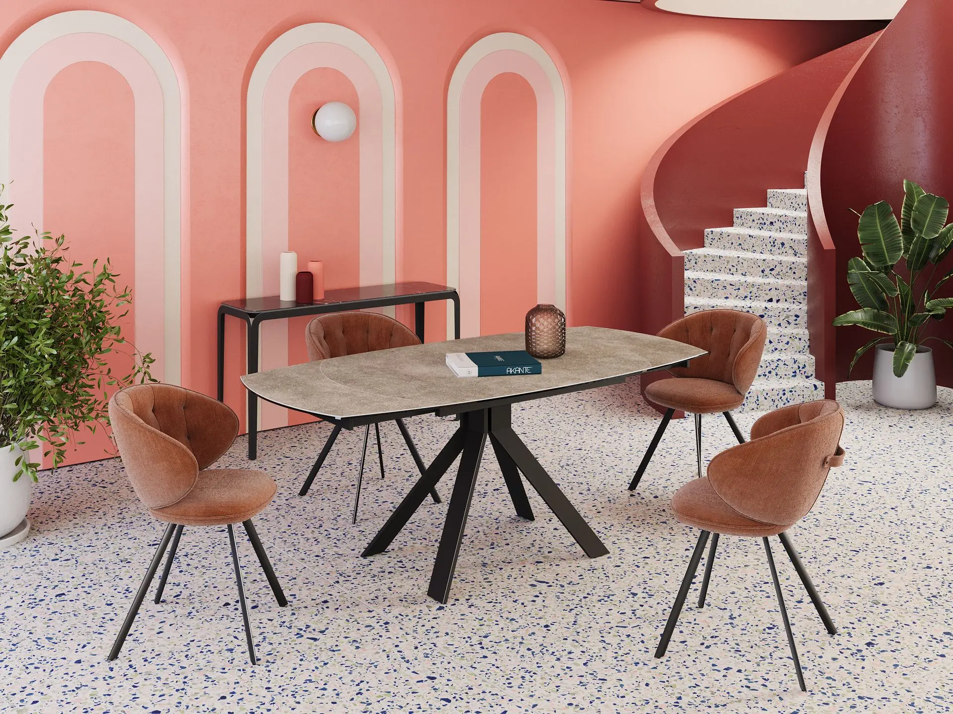 Table de salle à manger en céramique