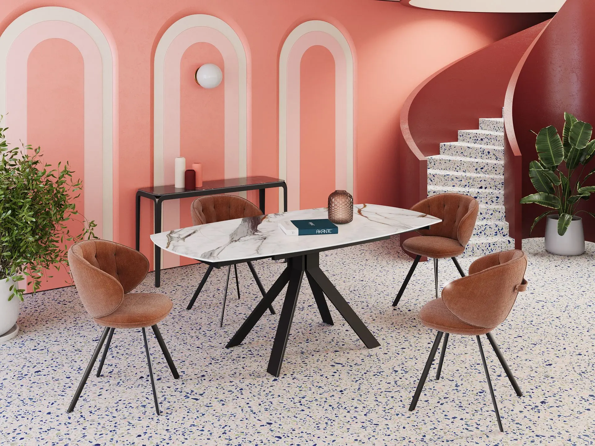 Table de salle à manger en céramique