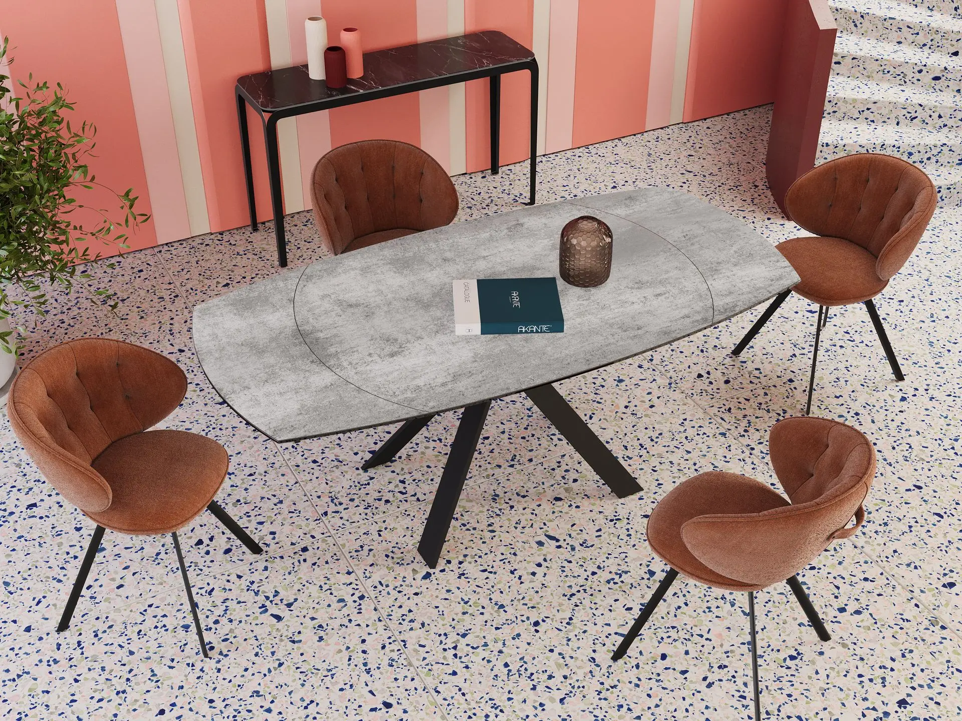 Table de salle à manger en céramique