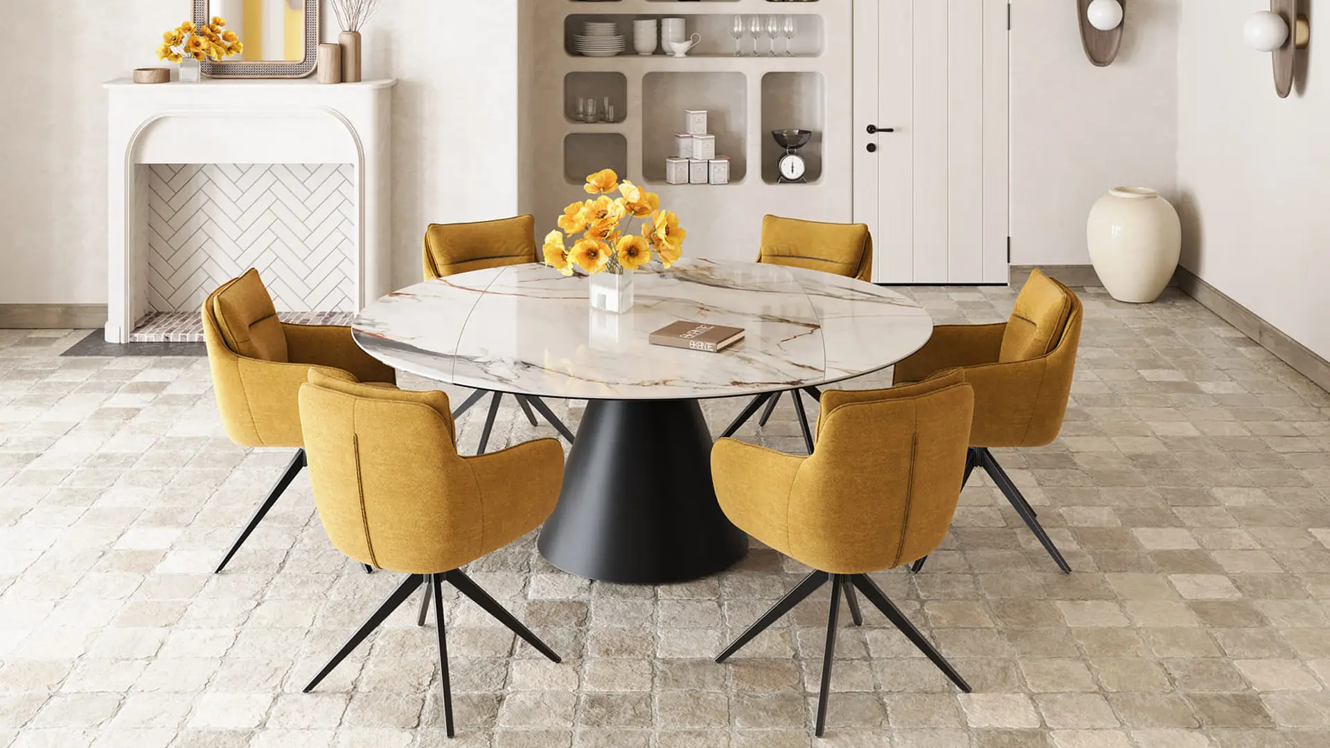 Tables de repas extensibles Akante en céramique – élégance, design et durabilité