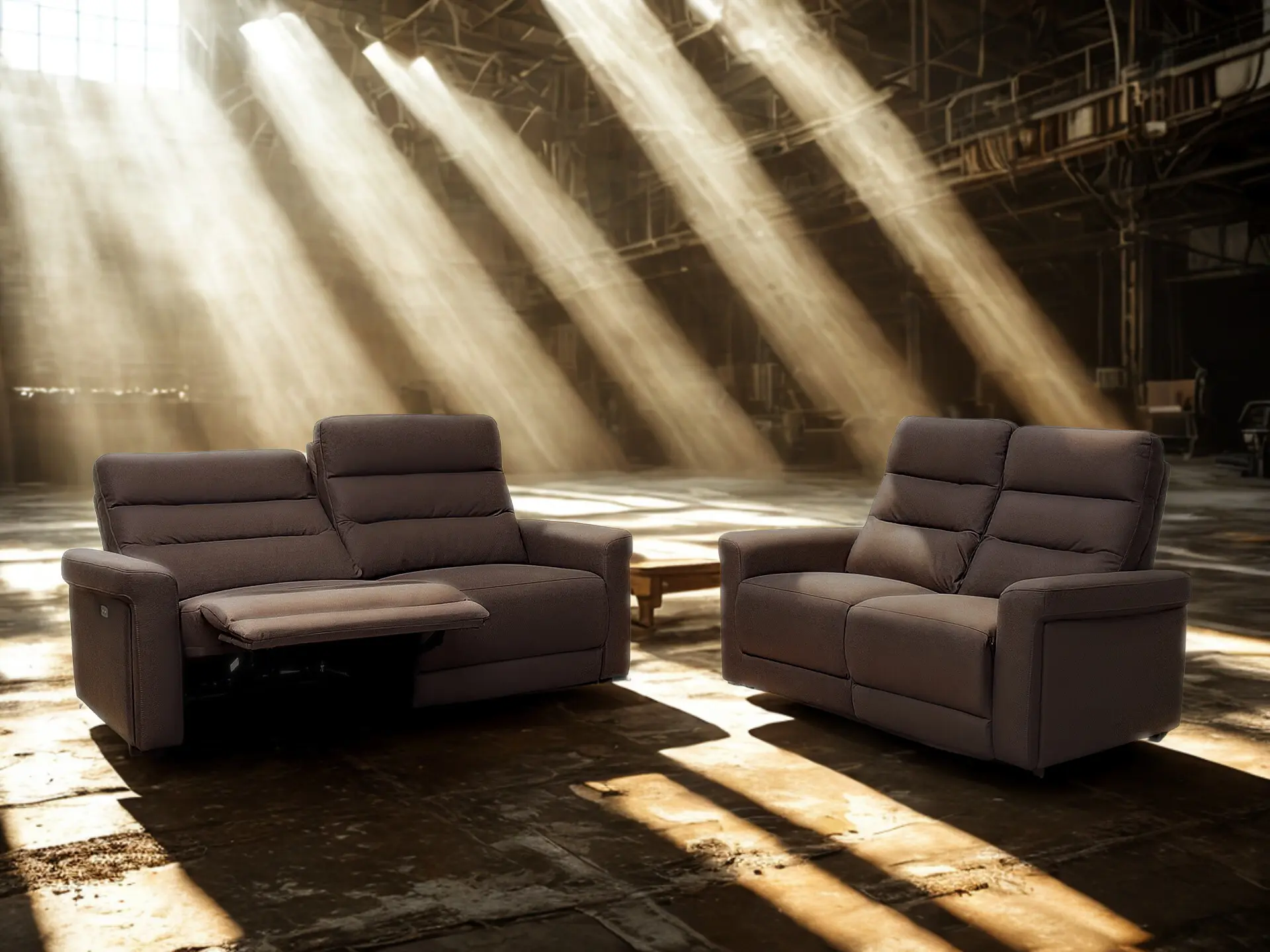 salon relax 3+2 en tissu elephant THE salon relax 3+2 en tissu elephant THE