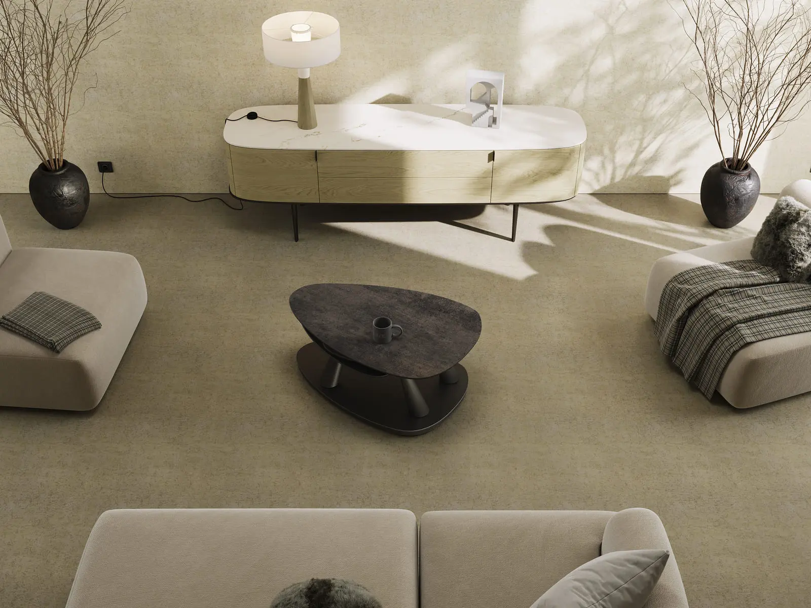 table basse en céramique camélia