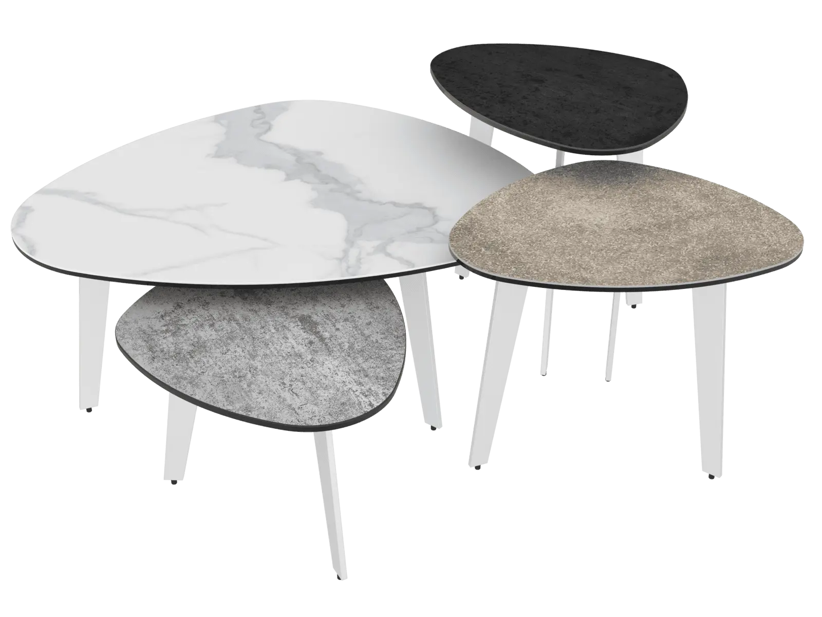 Table basse en céramique Galet