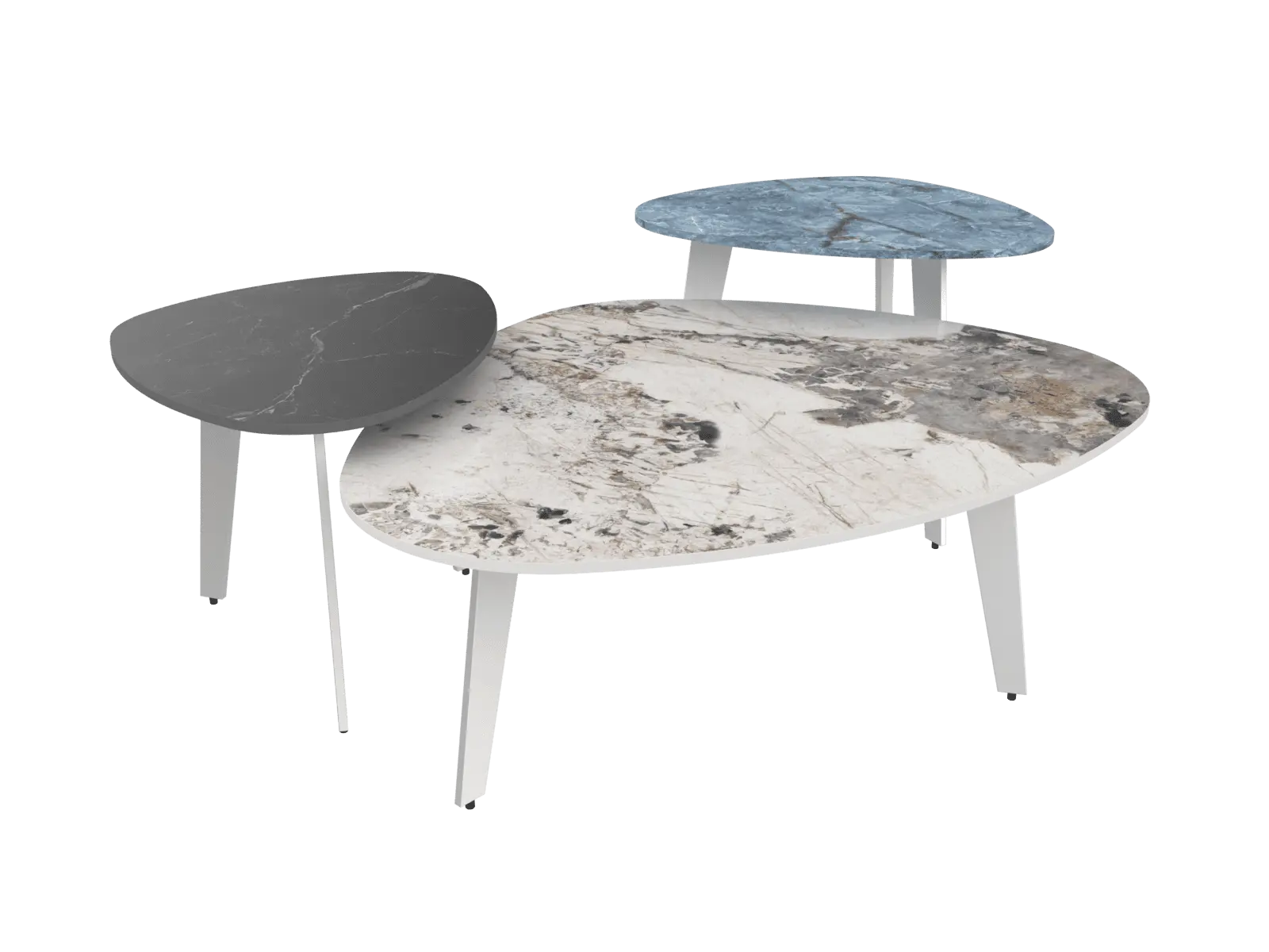 Table basse en céramique Galet