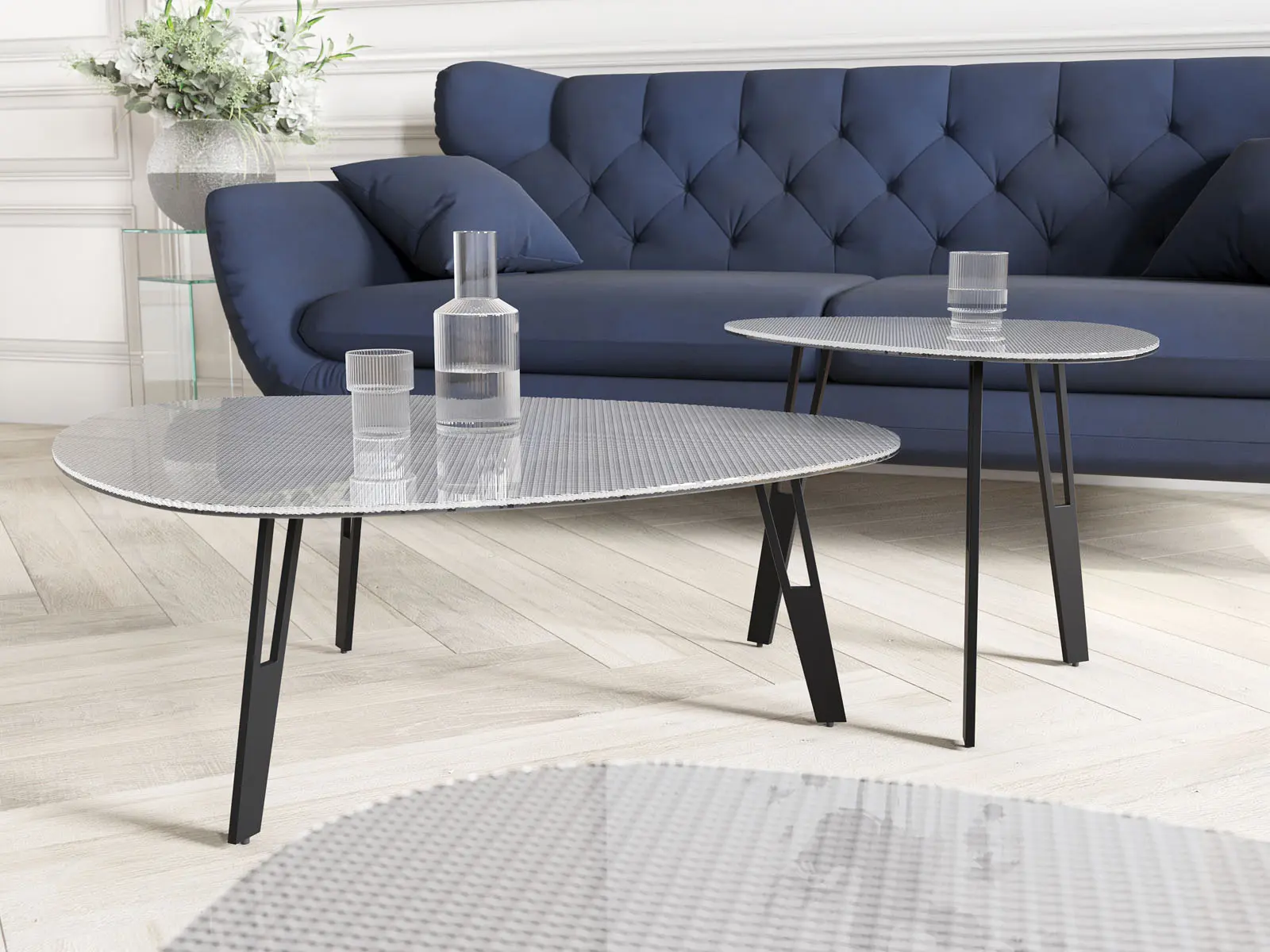 Table basse en céramique Galet