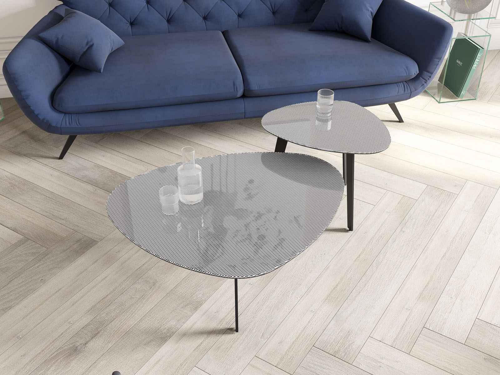 Table basse en céramique Galet