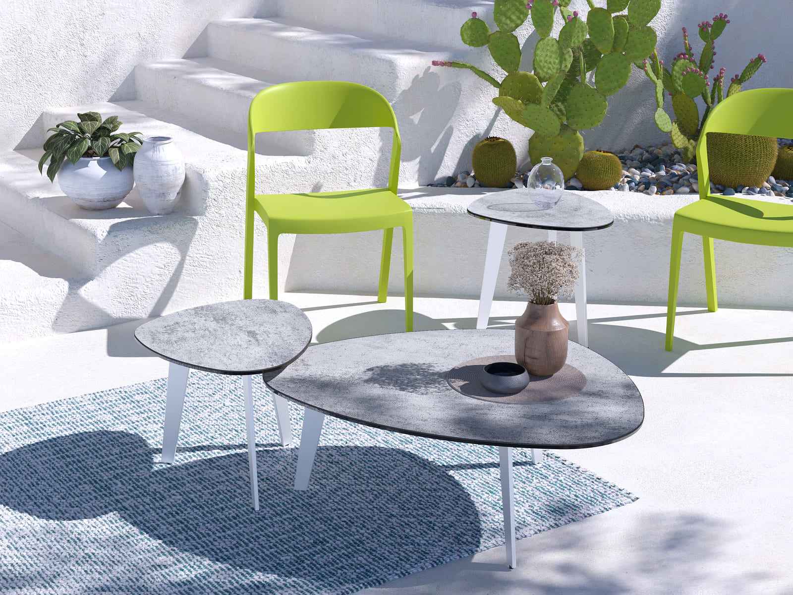 Table basse en céramique Galet