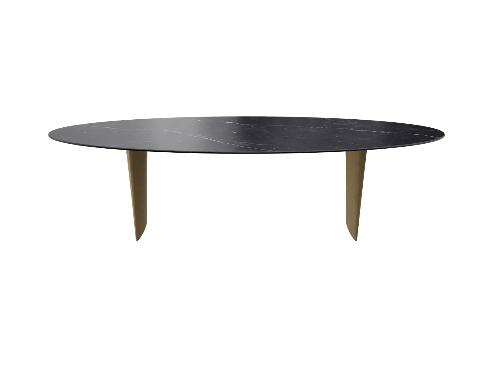 Table de repas ovale céramique marbre Goliath