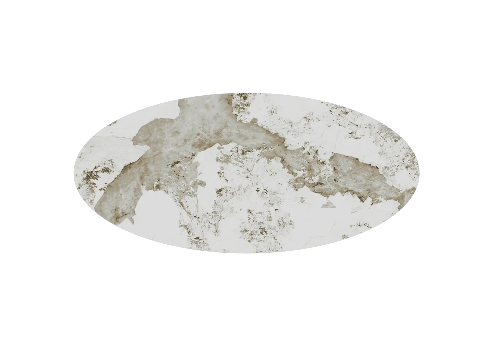 Table de repas ovale céramique marbre Goliath