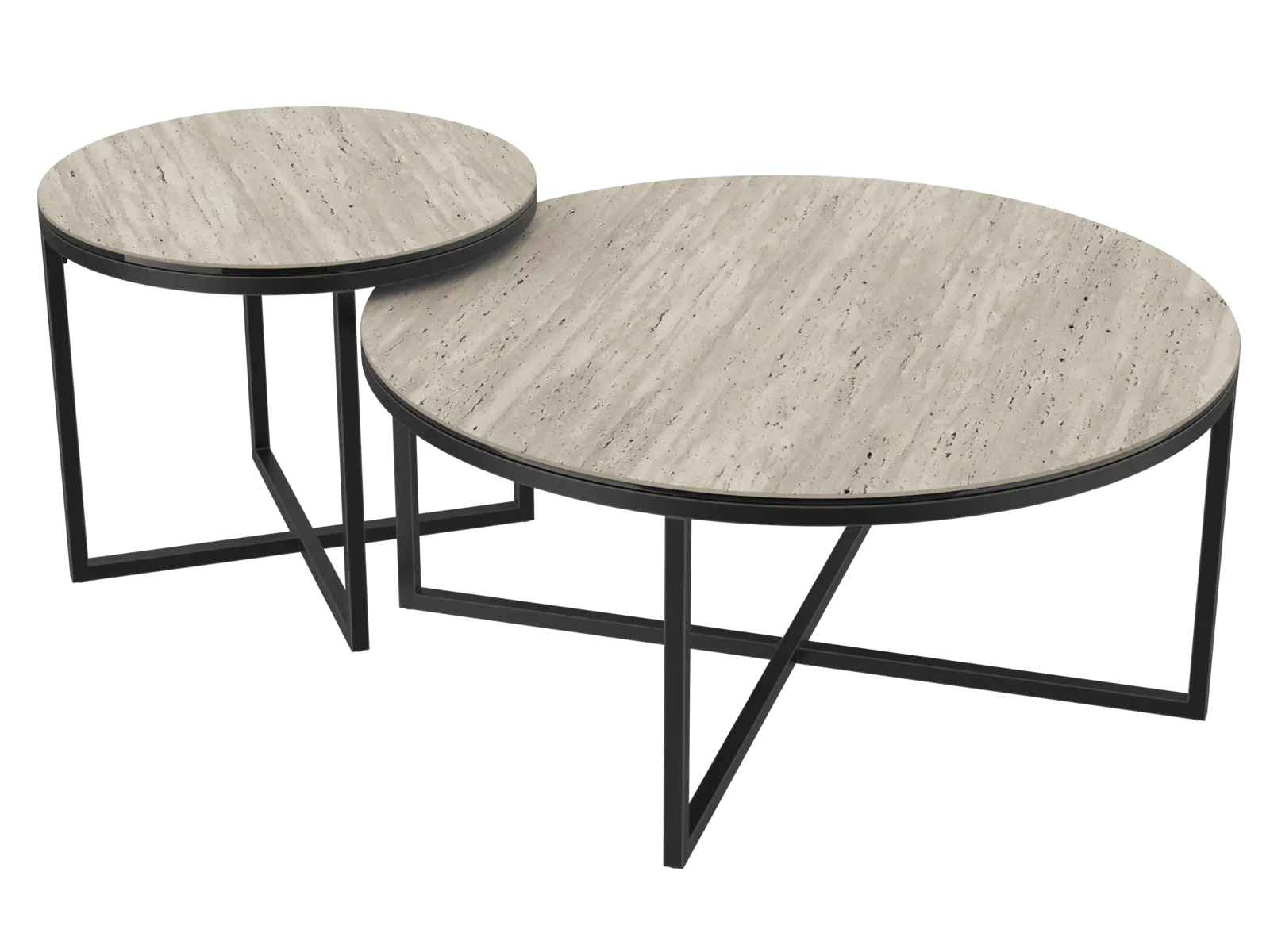 Table basse ronde en céramique