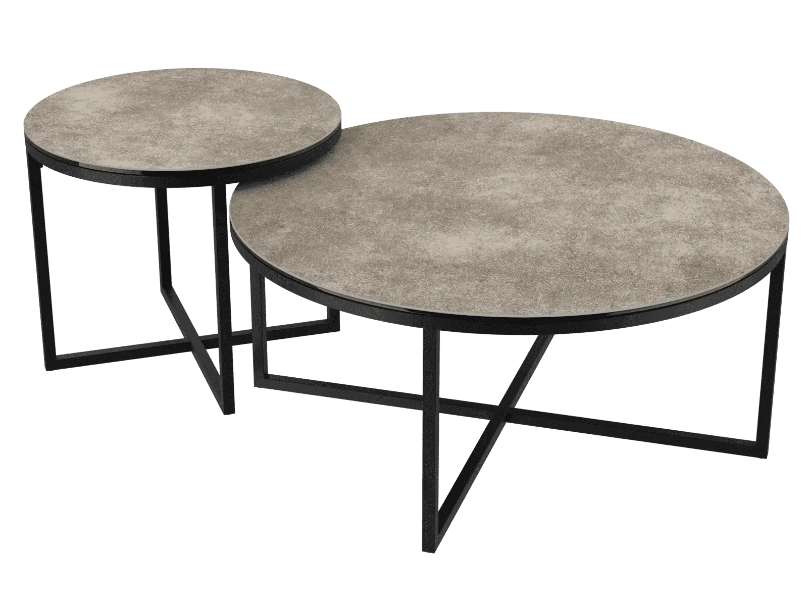 Table basse ronde en céramique