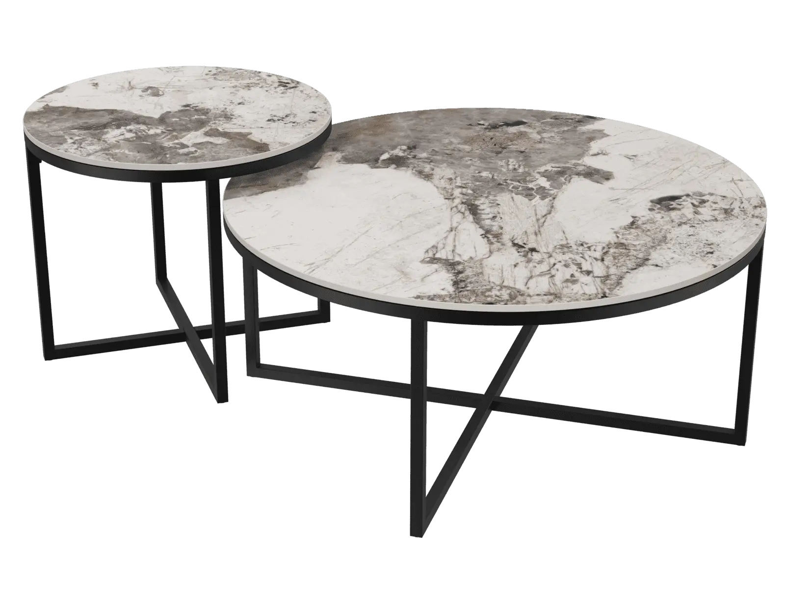 Table basse ronde en céramique