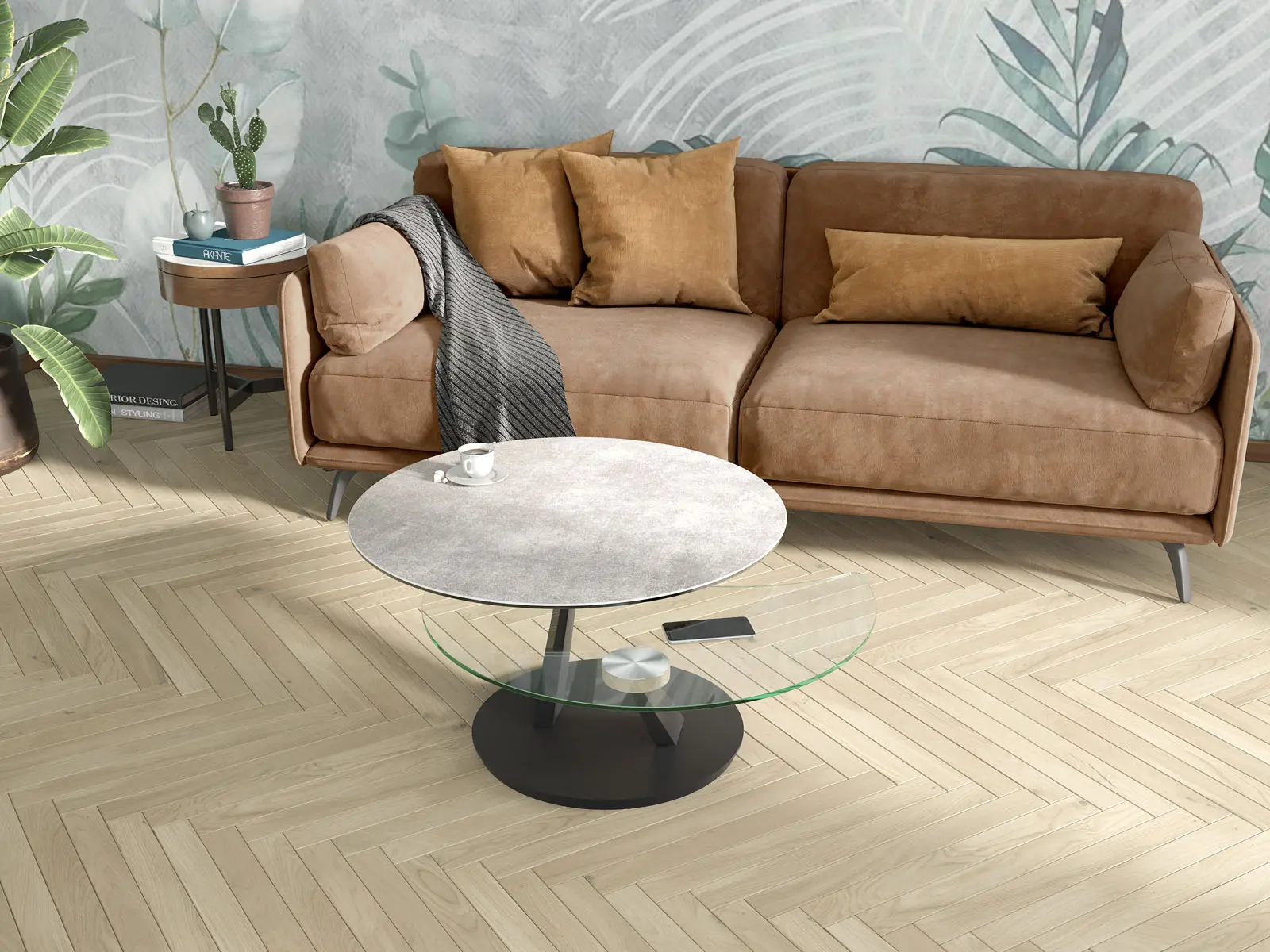 Table basse extenssible en céramique
