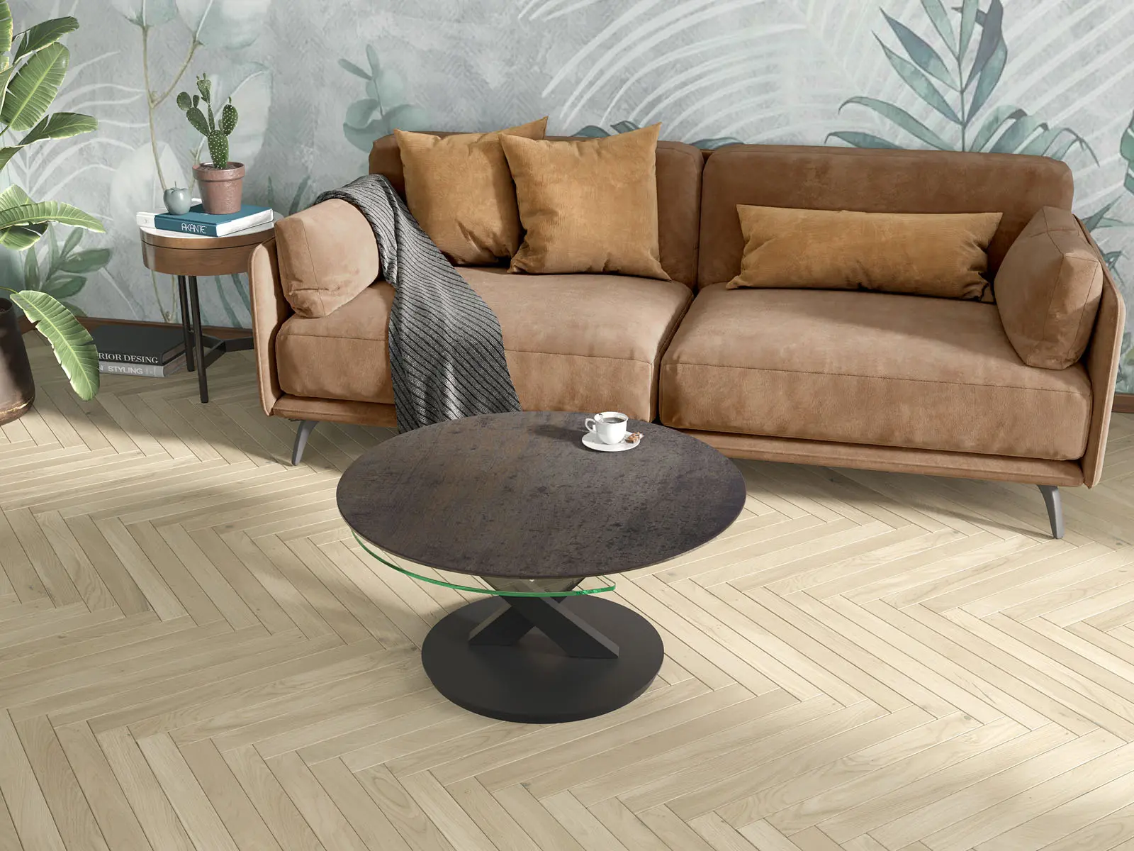 Table basse extenssible en céramique