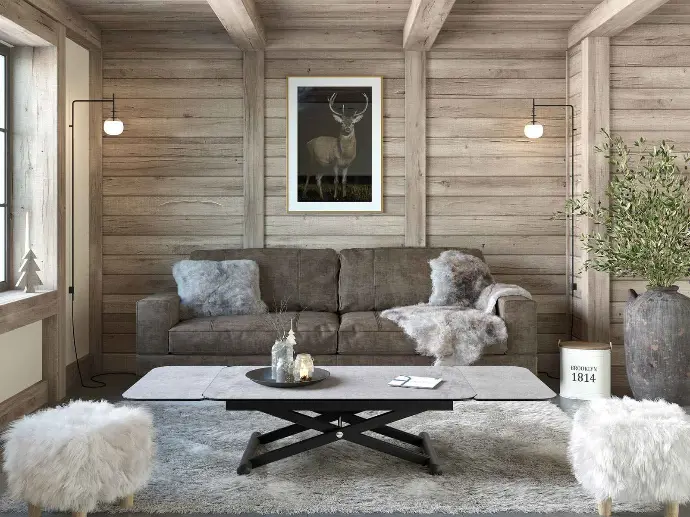 table basse stable pied métal