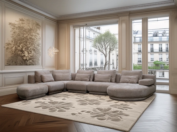 Seven grand canapé en U modulable