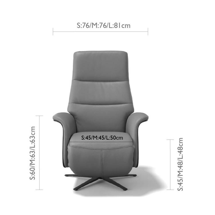 Fauteuil relax pivotant contemporain
