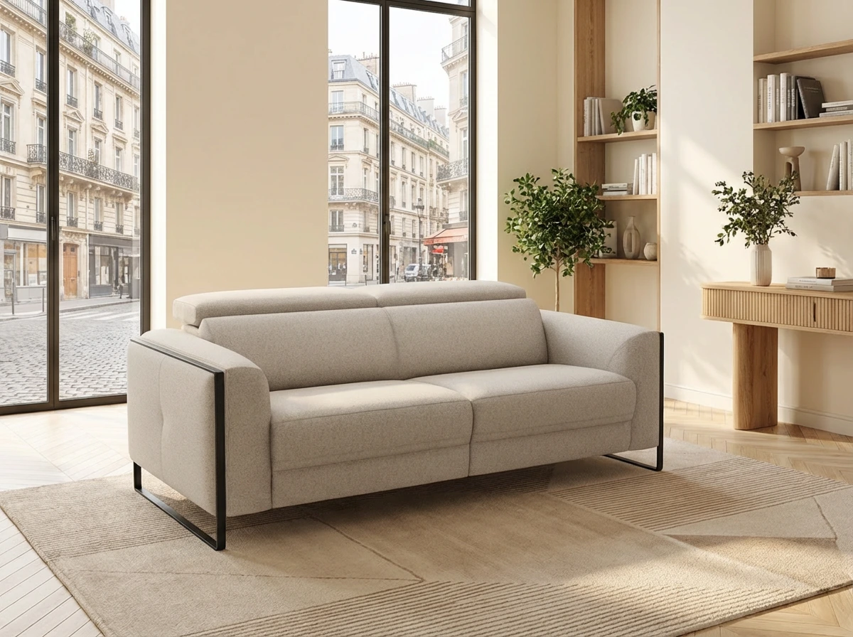canapé cooper canapé tissu beige