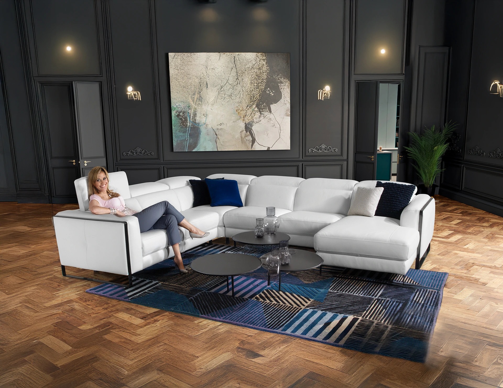 salon angle blanc