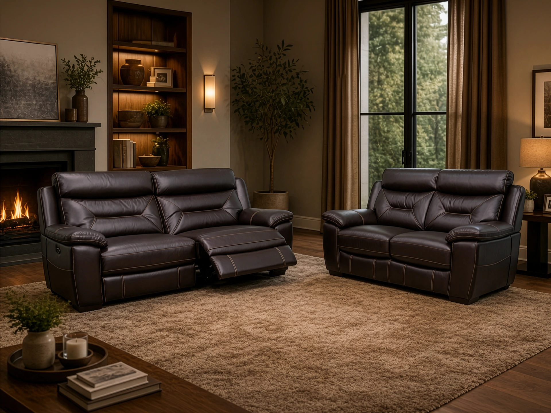 salon 3+2 en cuir farah
