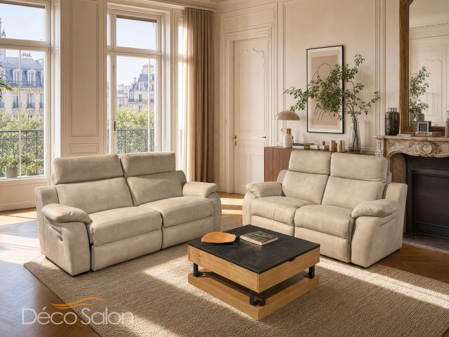 salon 3+2 en microfibre astra