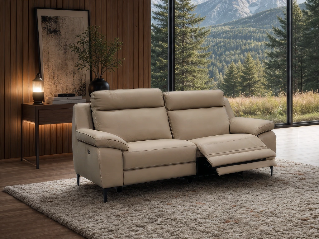 Divan en cuir Décosalon 