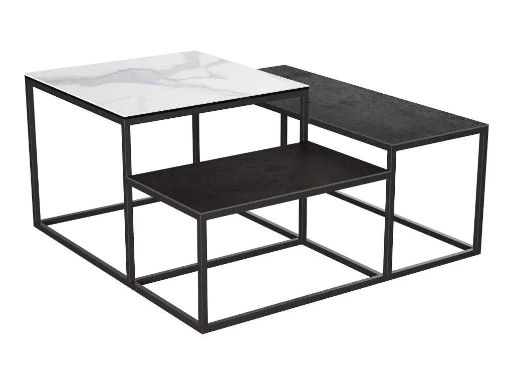 Table basse Brazilia marbre mat titane decosalon.webp