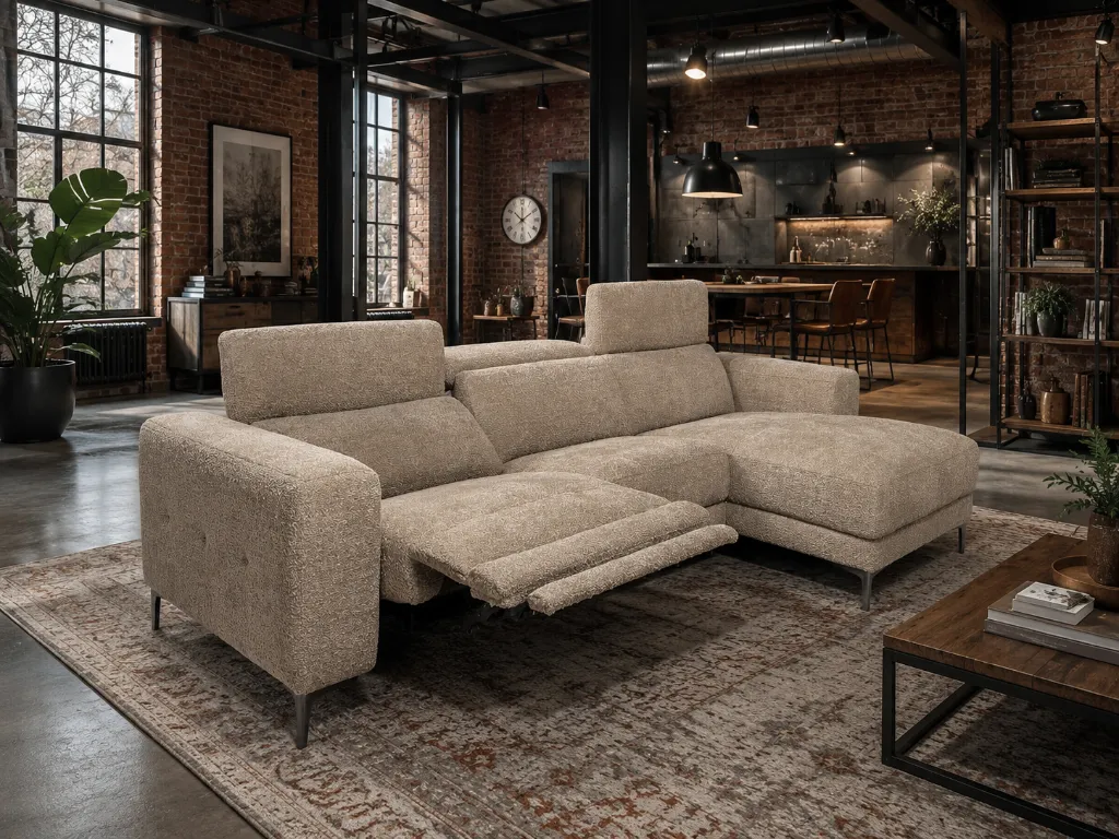canape meridienne en tissu taupe Teddy.webp