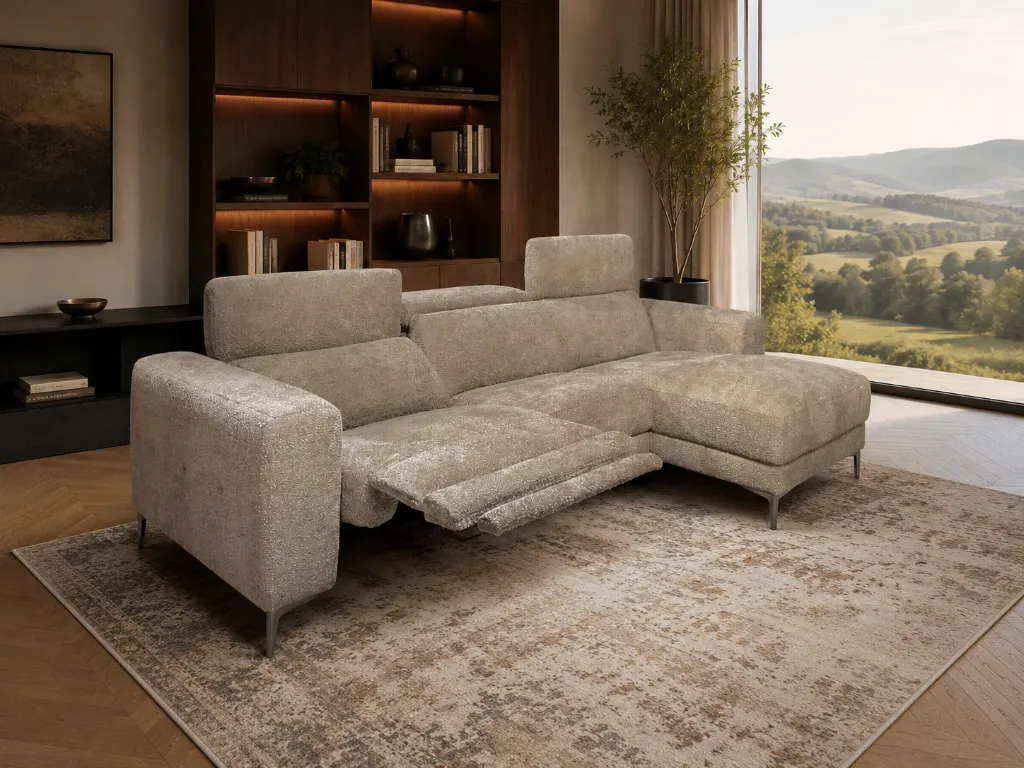 Teddy canapé meridienne relax en tissu.webp