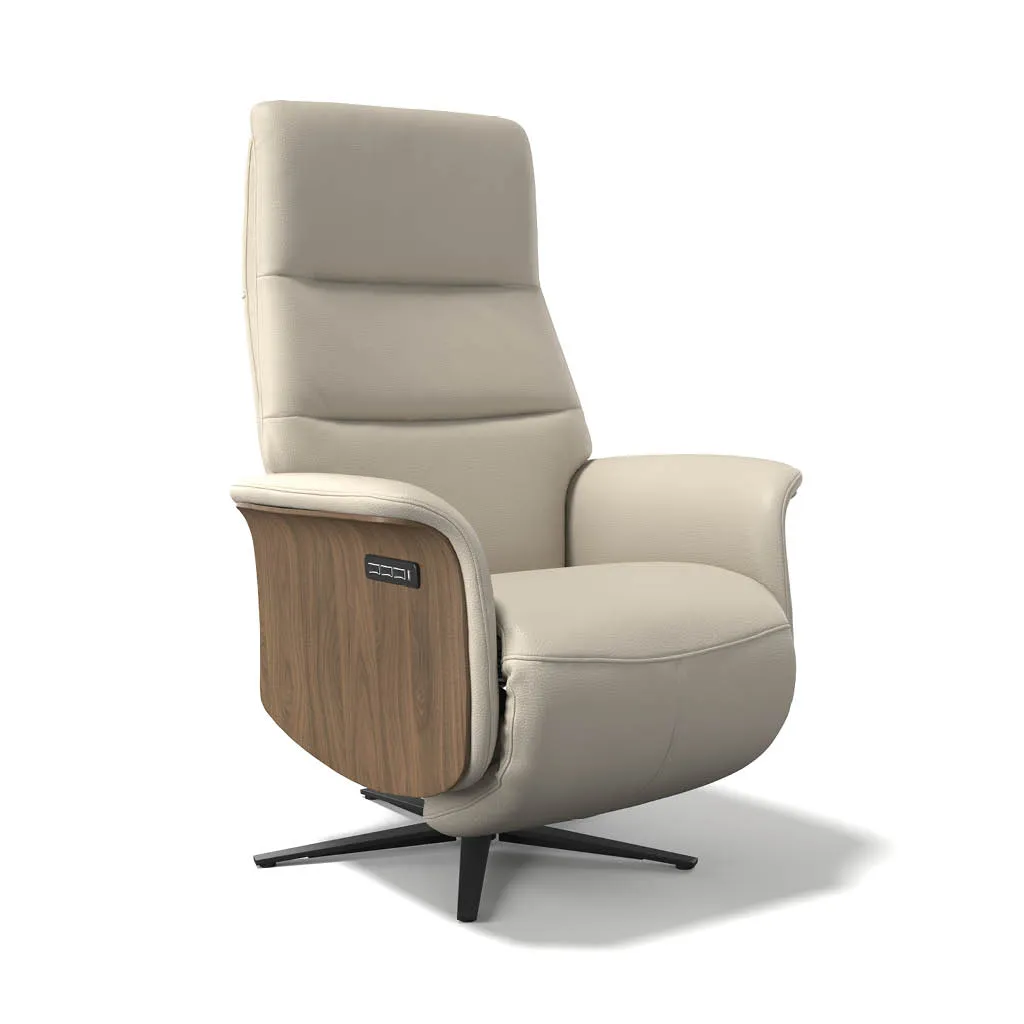 Fauteuil relax cuir Geant – 3 moteurs, position Zéro Gravité, pivotant 300° (batterie) 