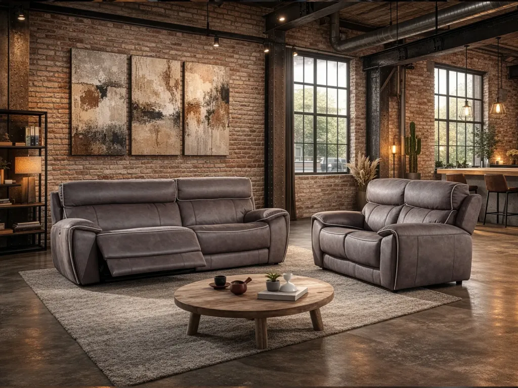 Salon  tissu Douglas chez Décosalon