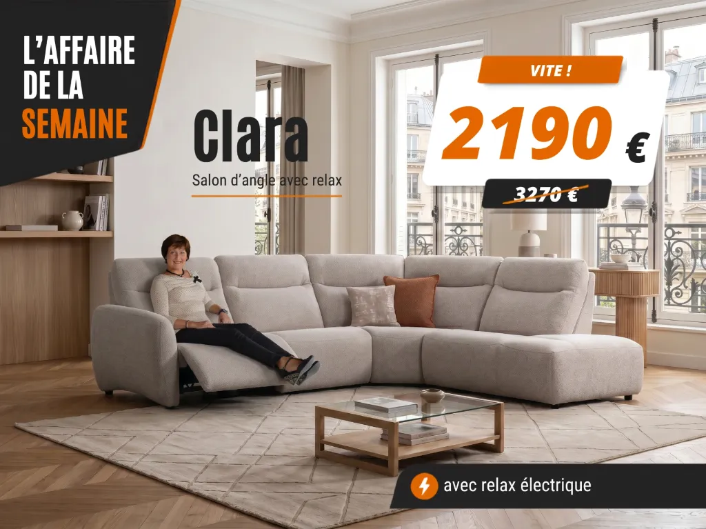 Salon d'angle Clara