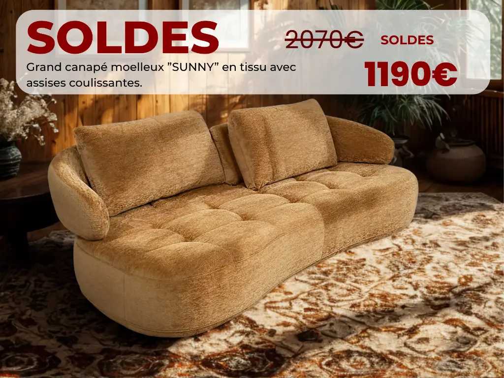 Canapé en tissu SUNNY