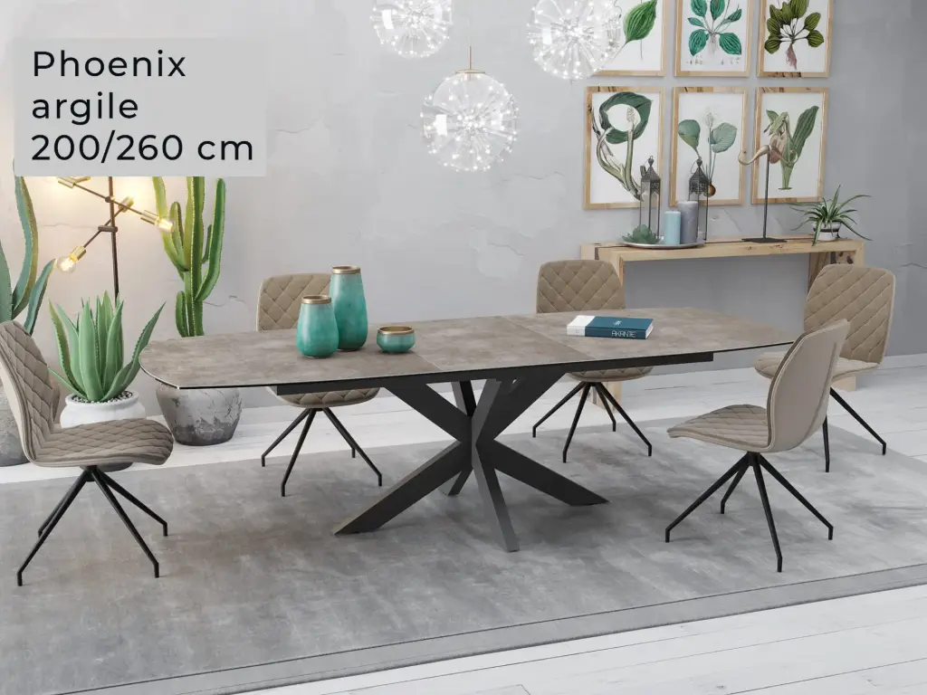 PHOENIX: table de repas en céramique