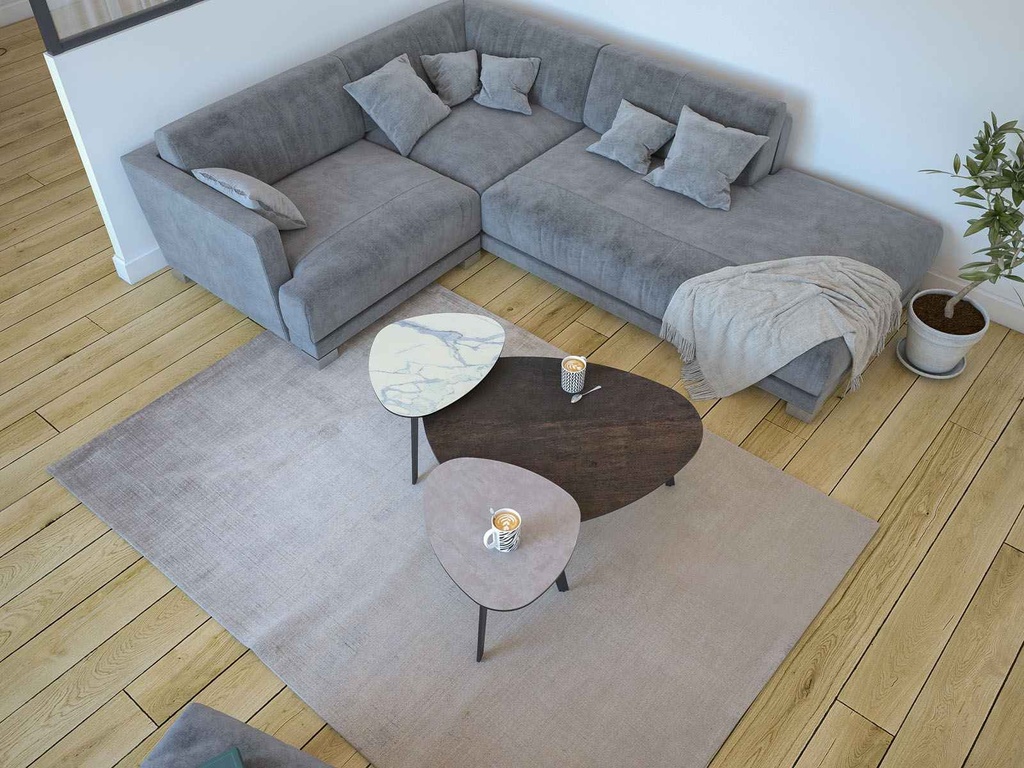 Table basse galet