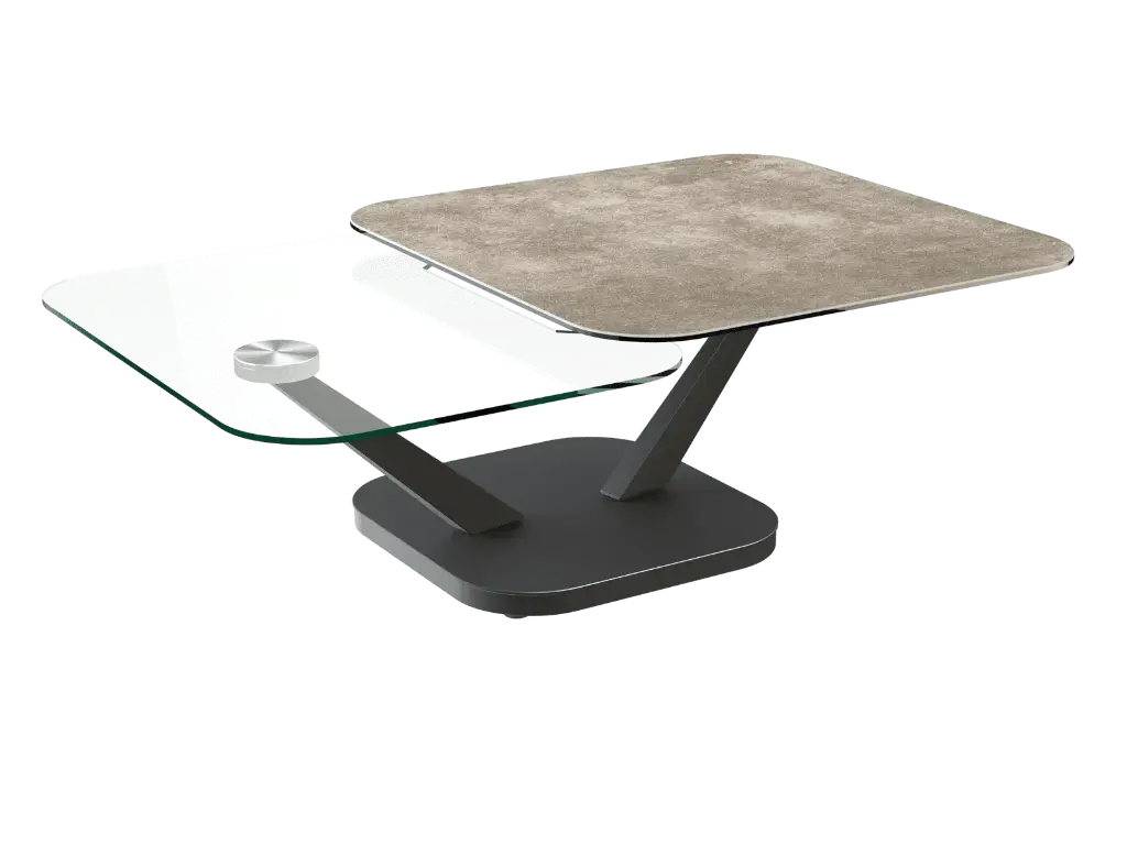 Table basse Marbella (argile / verre)