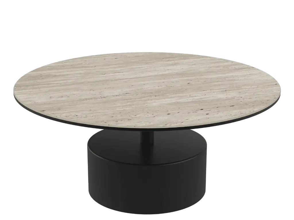 Table basse Monolith (travertin)